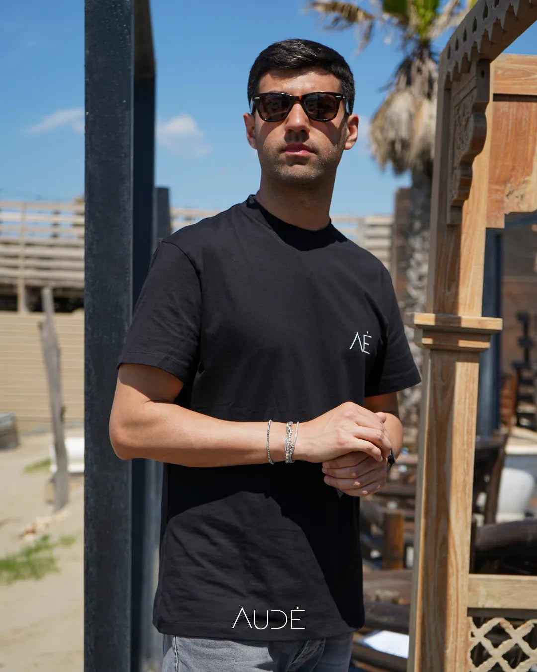 Audė Black Out T-shirt - 100% cotone